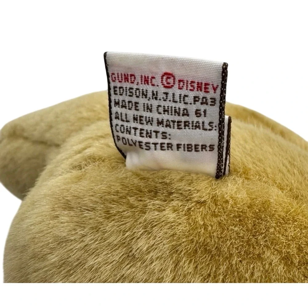 Vintage Gund Disney Classic Pooh Plush Stuffed Animal Tan Honey Teddy Bear Mini